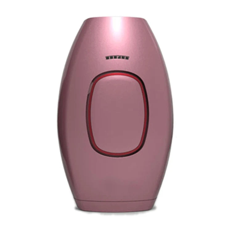 Pink hair removal device on a white background